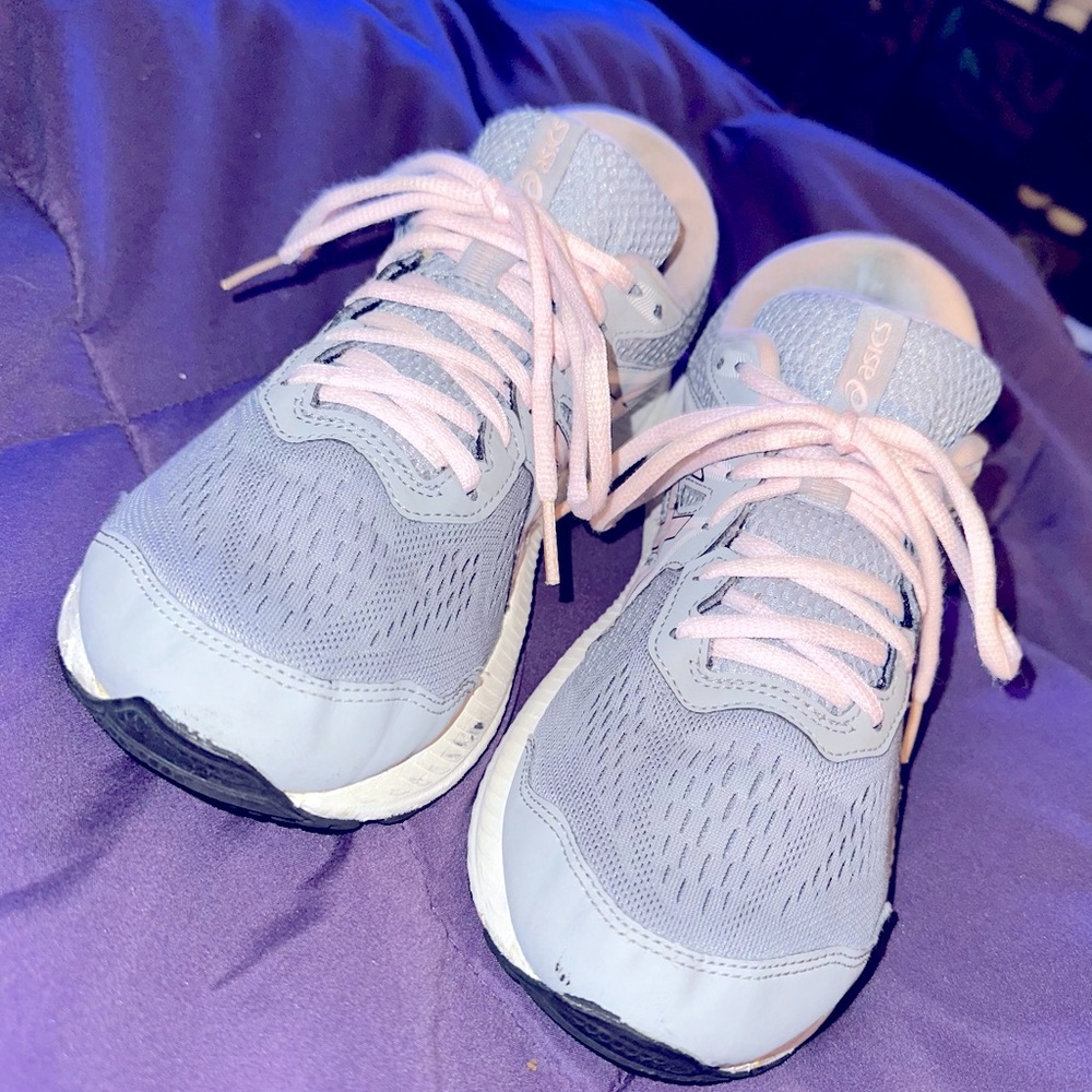 Asics Womens 10 Gel-Contend 7 AmpliFoam Grey Running Shoes Sneakers‎ Size 11